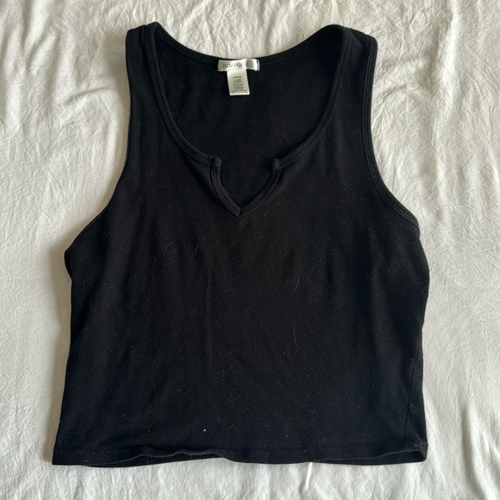 Black tank top